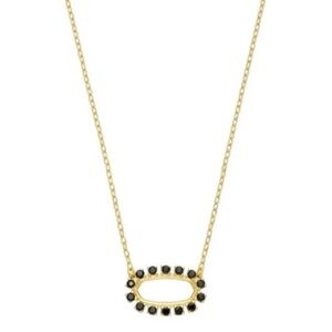Kendra Scott Elisa Open Frame with Black Stones Necklace